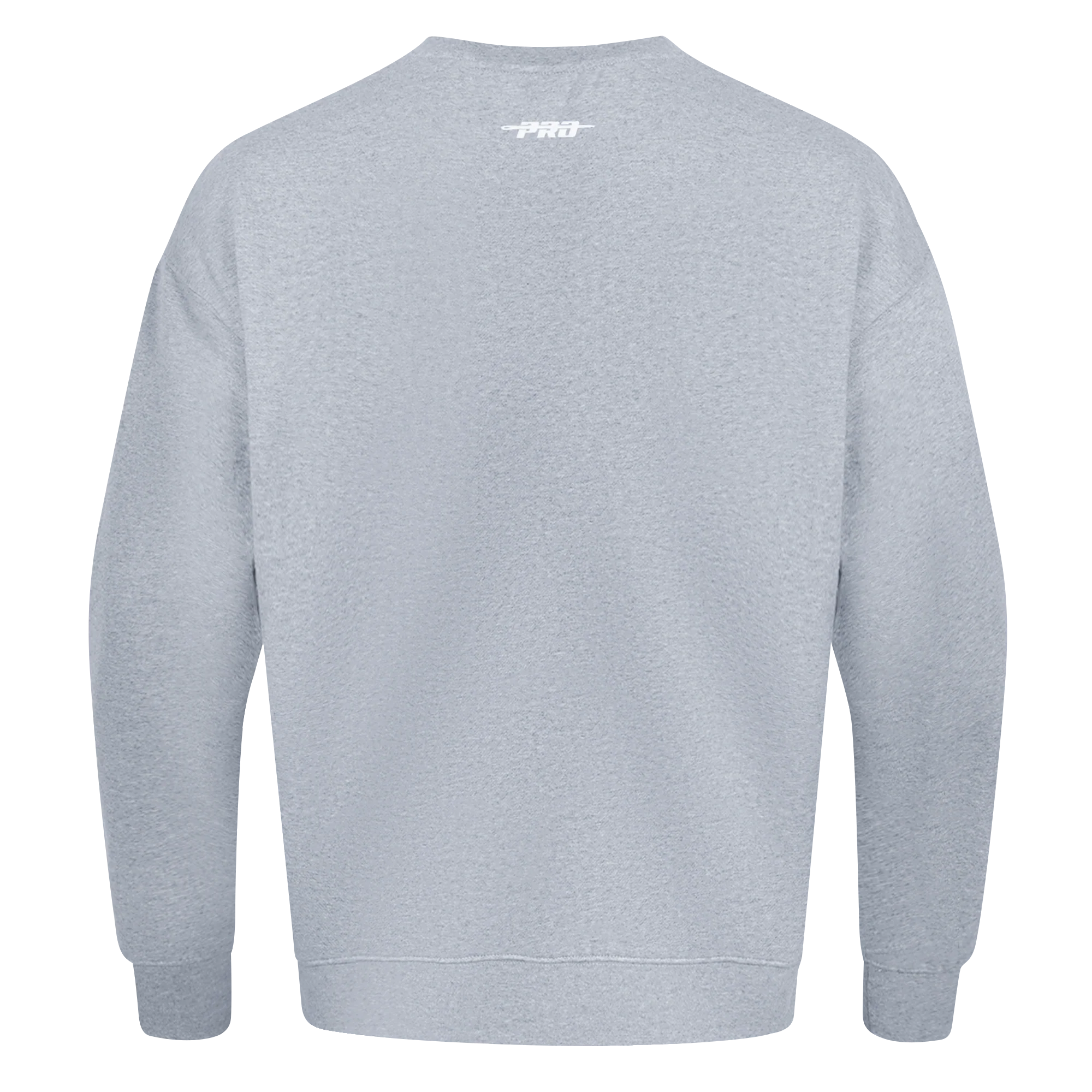 PRO STANDARD CLASSIC CHENILLE WHT LOGO MEN'S DROP SHOULDER FLC CREWNECK(DARK HEATHER GRAY) - Image 3