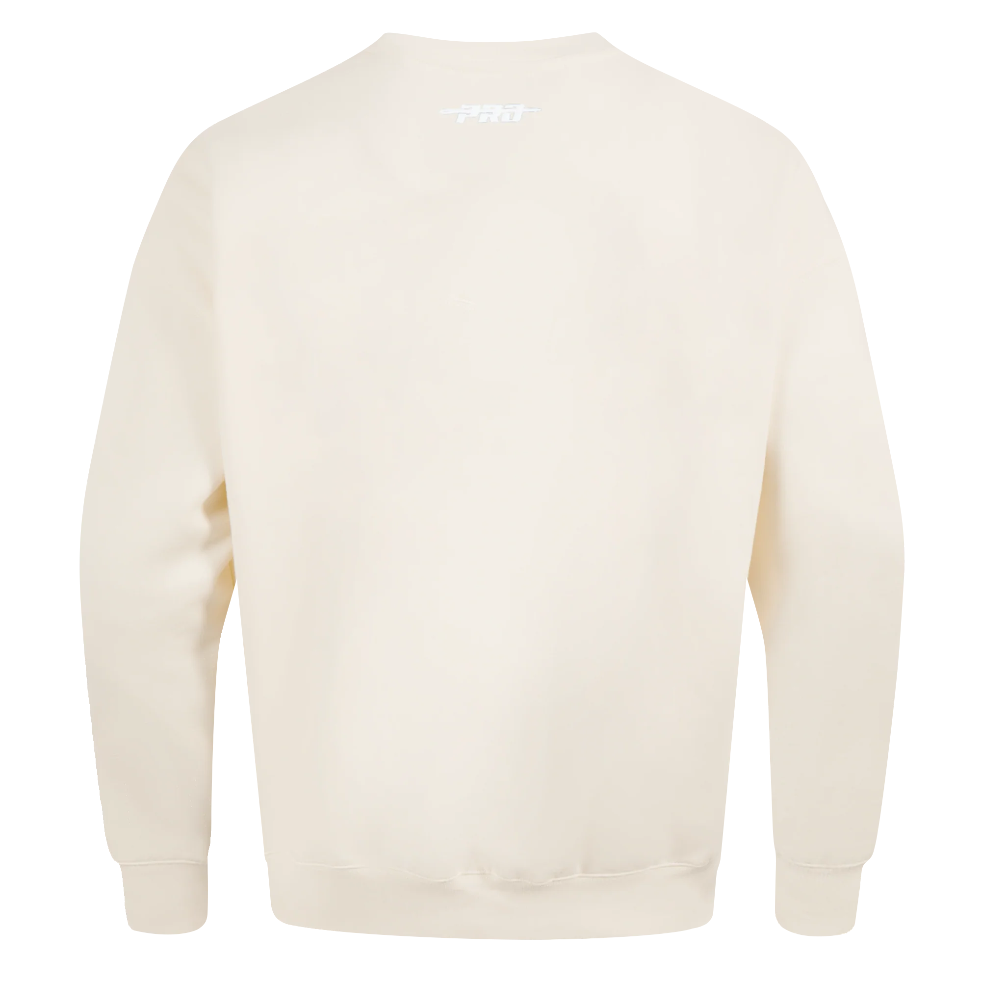 PRO STANDARD CLASSIC CHENILLE WHT LOGO MEN'S DROP SHOULDER FLC CREWNECK(EGGSHELL) - Image 4