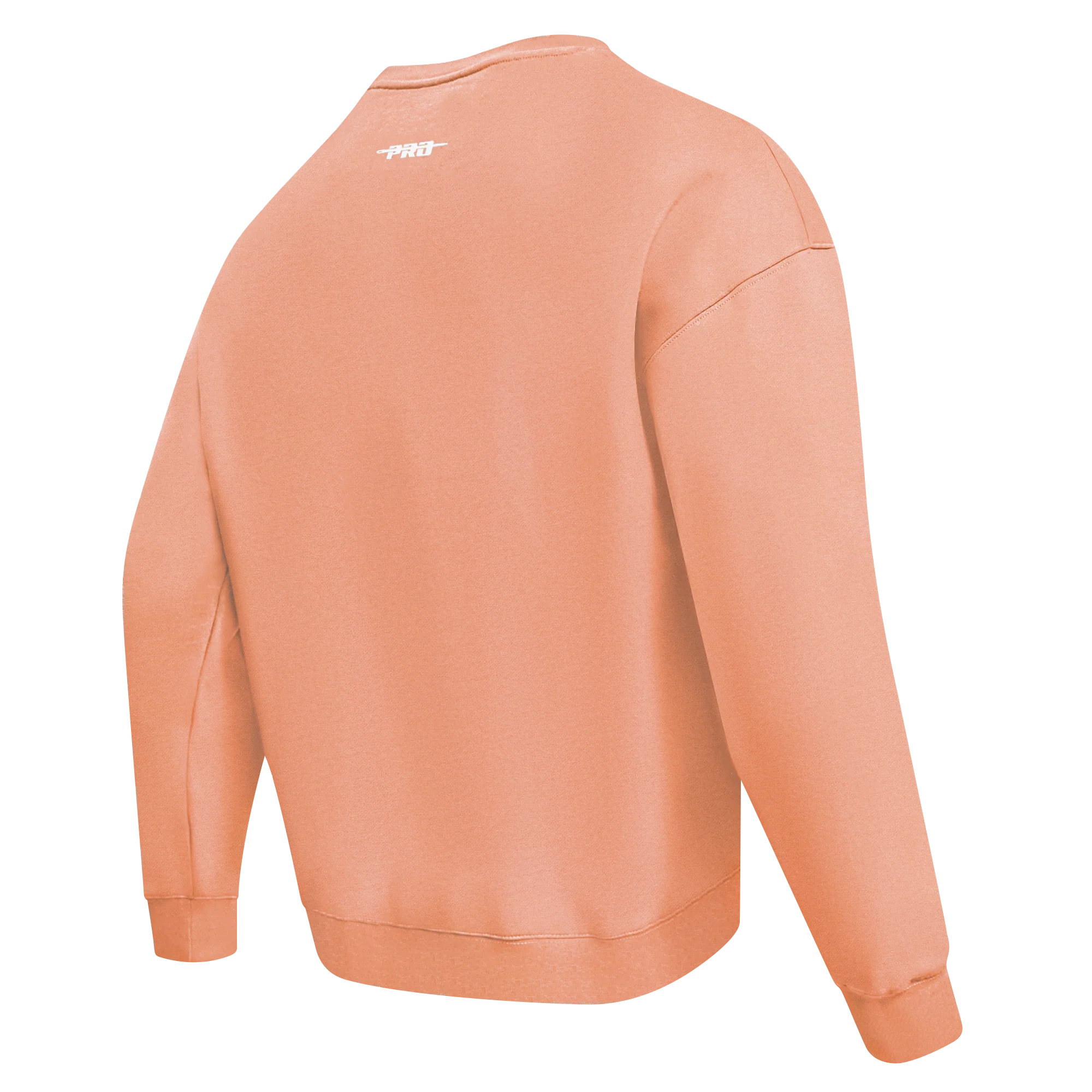PRO STANDARD CLASSIC CHENILLE WHT LOGO MEN'S DROP SHOULDER FLC CREWNECK(GUAVA) - Image 4