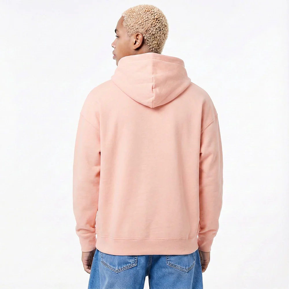 Pro Standard PRO STANDARD CLASSIC CHENILLE WHT LOGO MEN'S DROP SHOULDER FLC PO HOODIE (GUAVA) - Image 2