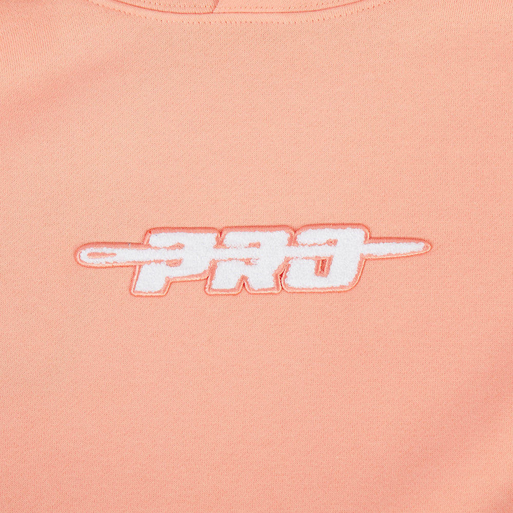 Pro Standard PRO STANDARD CLASSIC CHENILLE WHT LOGO MEN'S DROP SHOULDER FLC PO HOODIE (GUAVA) - Image 5