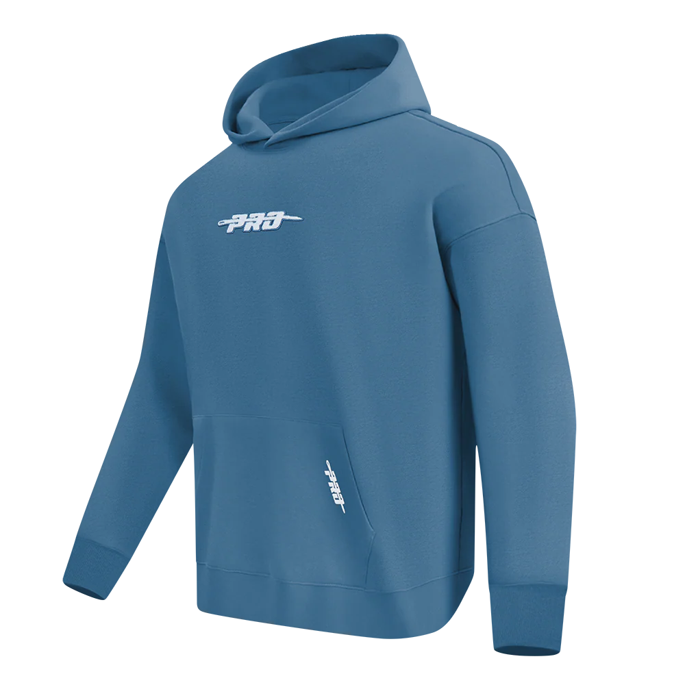 Pro Standard PRO STANDARD CLASSIC CHENILLE WHT LOGO MEN'S DROP SHOULDER FLC PO HOODIE (STEEL BLUE) - Image 3