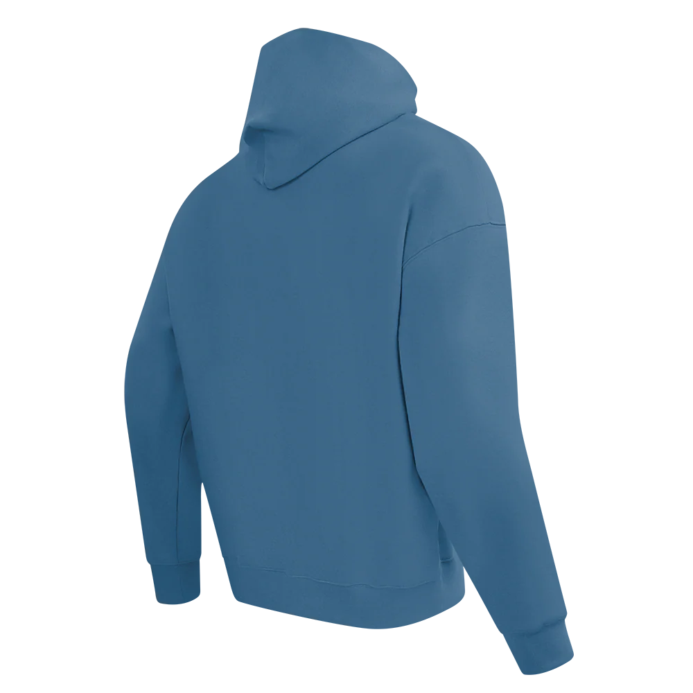 Pro Standard PRO STANDARD CLASSIC CHENILLE WHT LOGO MEN'S DROP SHOULDER FLC PO HOODIE (STEEL BLUE) - Image 4