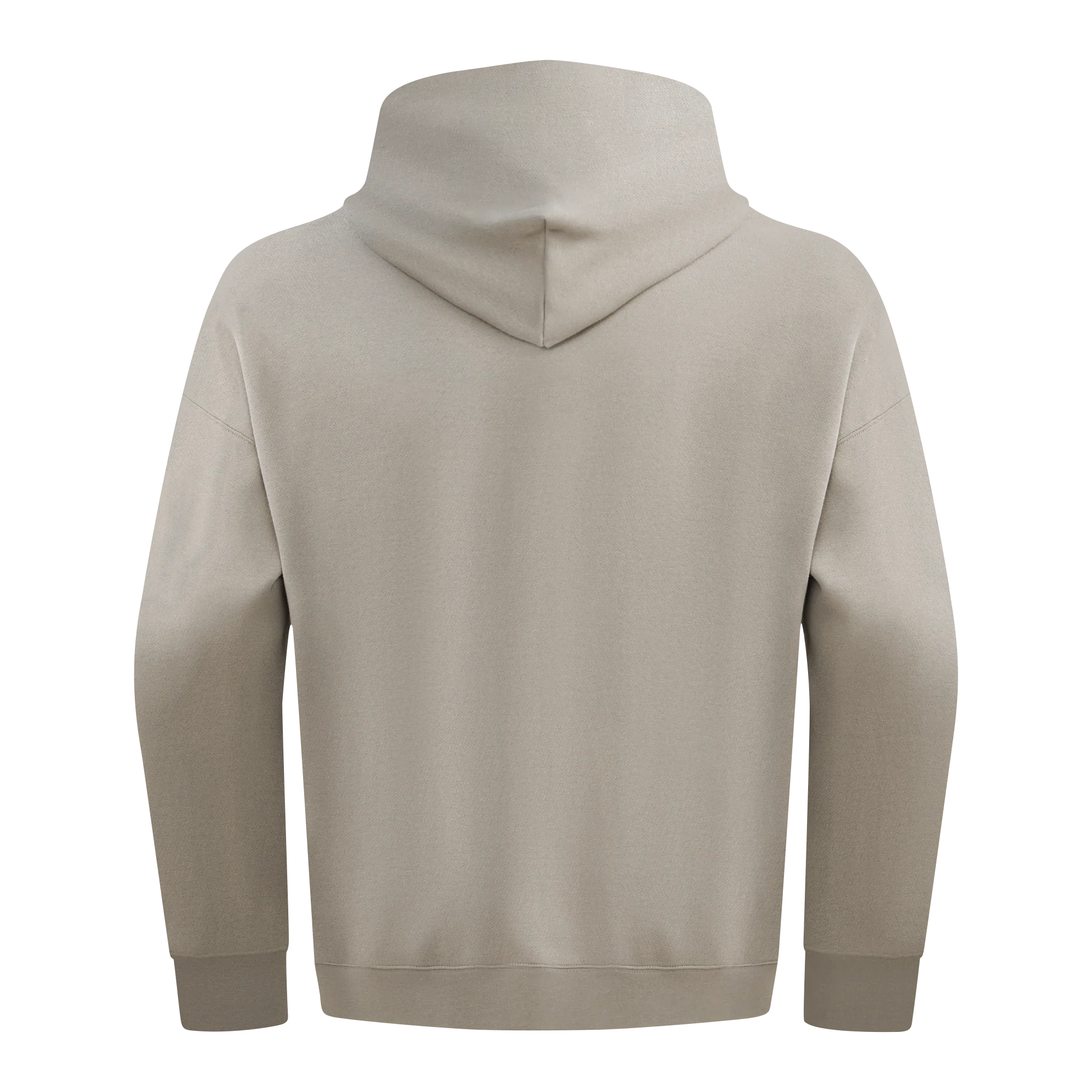 PRO STANDARD CLASSIC CHENILLE WHT LOGO MEN'S DROP SHOULDER FLC PO HOODIE (TAUPE) - Image 3