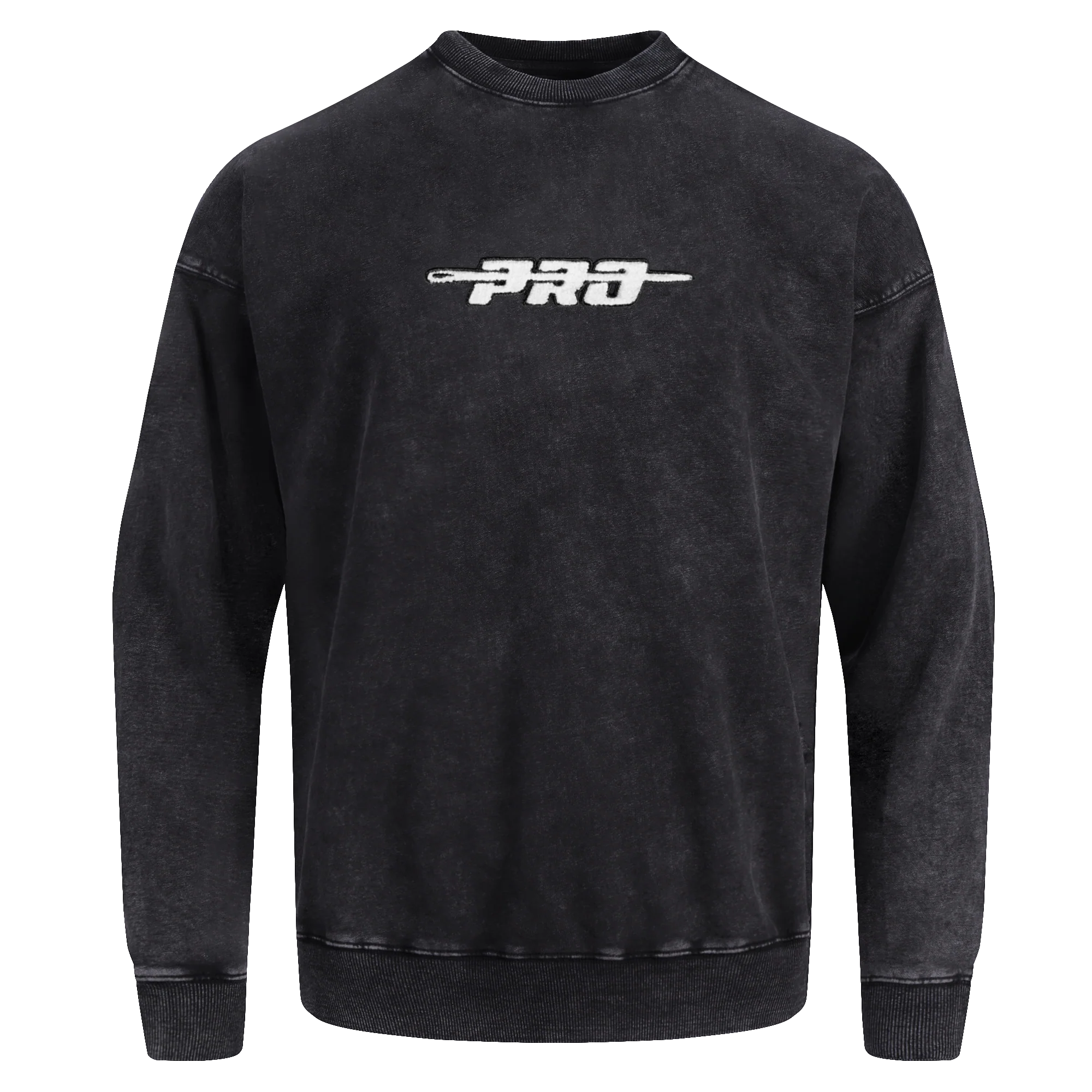 PRO STANDARD WASHED CLASSIC MEN'S ENZYME WASH DS FT CREWNECK (WASHED BLACK)