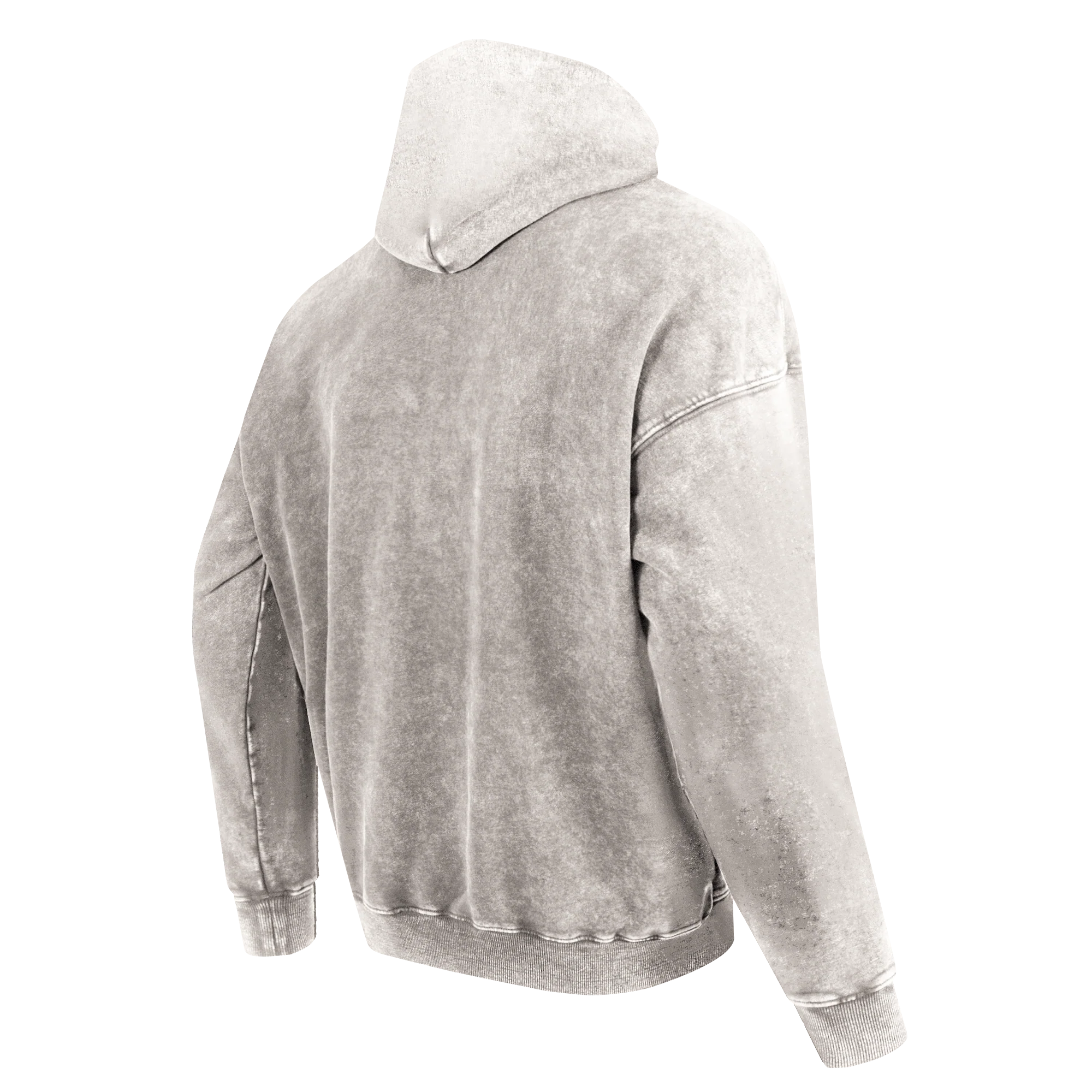 PRO STANDARD WASHED CLASSIC MEN'S ENZYME WASH DS FT PO HOODIE (WASHED WARM SLATE) - Image 4