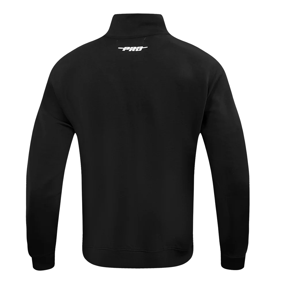 PRO STANDARD CLASSIC MEN'S DBL KNIT TRACK JACKET (BLACK) - Image 3
