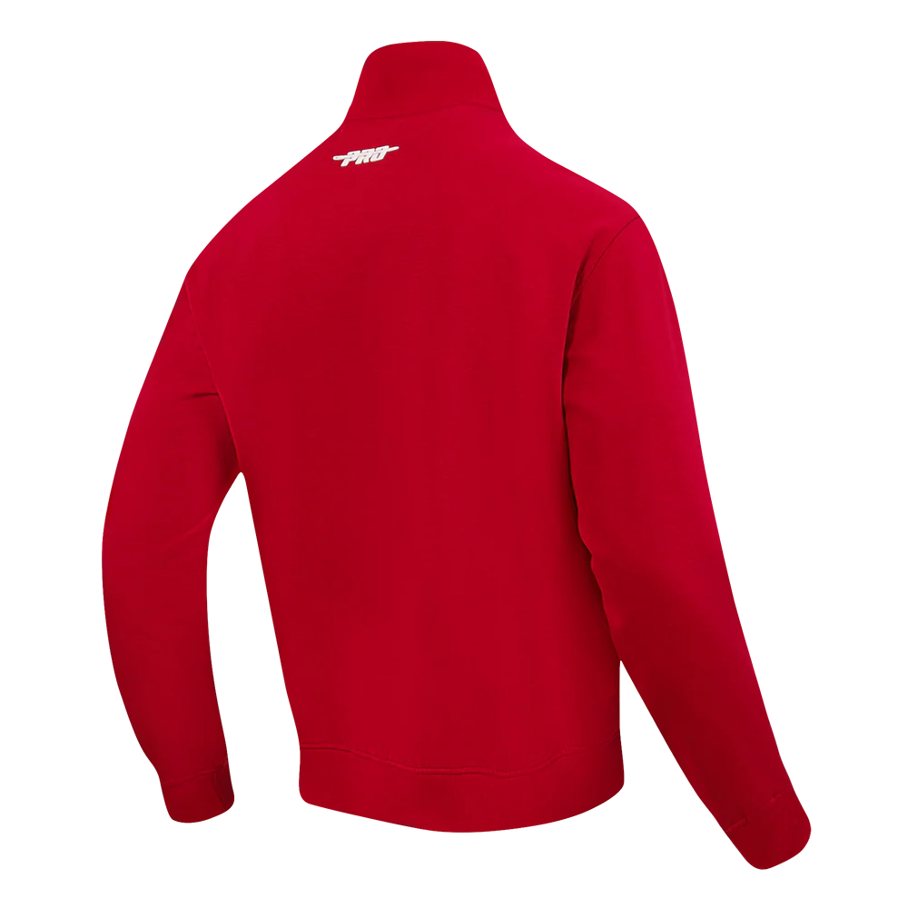 PRO STANDARD CLASSIC MEN'S DBL KNIT TRACK JACKET (RED) - Image 4