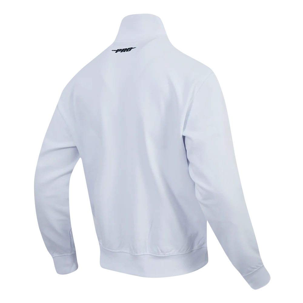 PRO STANDARD CLASSIC MEN'S DBL KNIT TRACK JACKET (WHITE) - Image 4