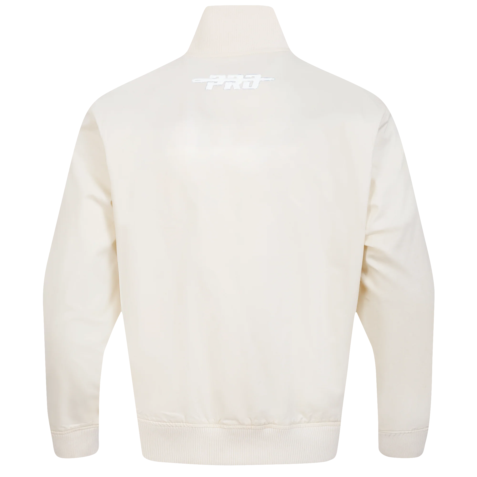 PRO STANDARD CLASSIC CHENILLE WHT LOGO MEN'S TWILL JACKET (EGGSHELL) - Image 3