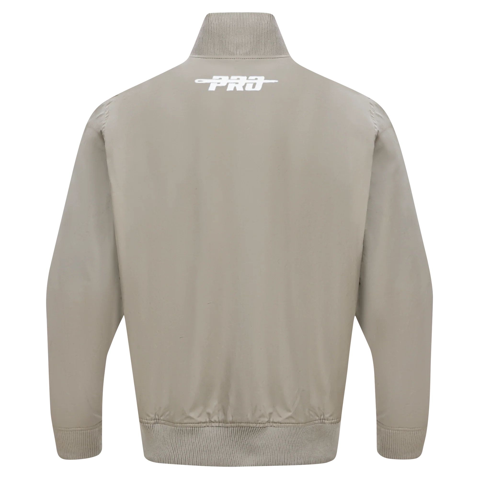PRO STANDARD CLASSIC CHENILLE WHT LOGO MEN'S TWILL JACKET (TAUPE) - Image 3