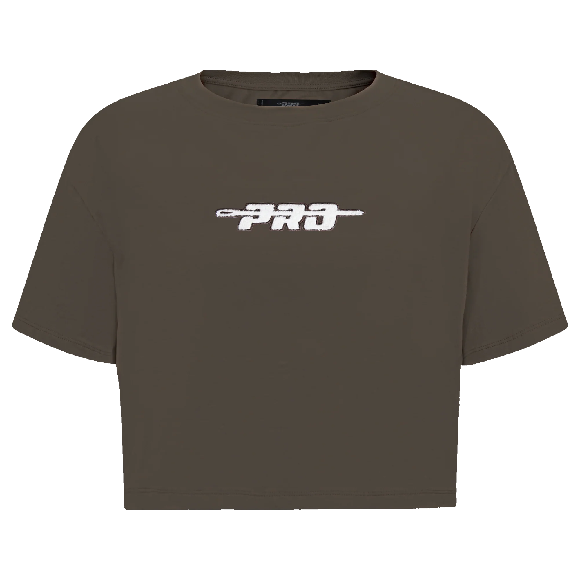 PRO STANDARD CLASSIC CHENILLE WHT LOGO WOMEN'S SJ BOXY TEE (DARK TAUPE)