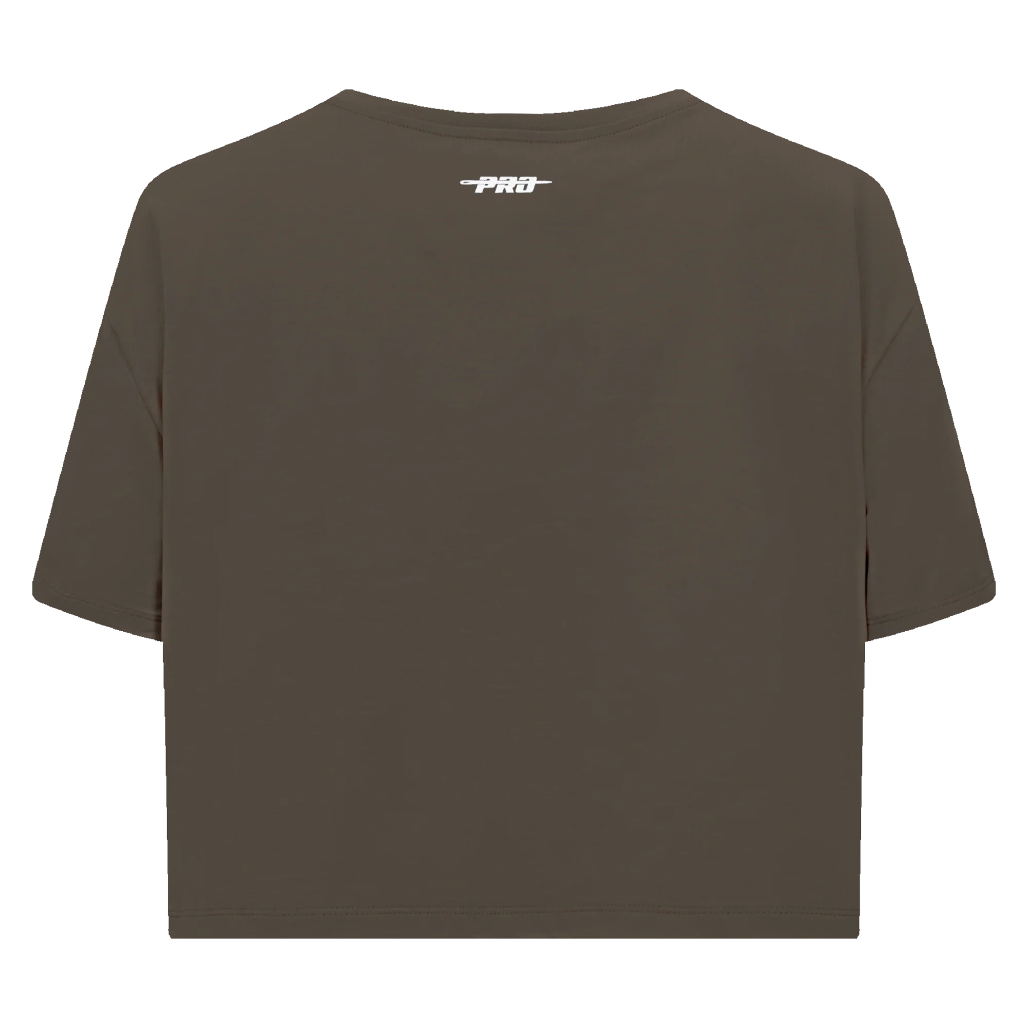 PRO STANDARD CLASSIC CHENILLE WHT LOGO WOMEN'S SJ BOXY TEE (DARK TAUPE) - Image 3