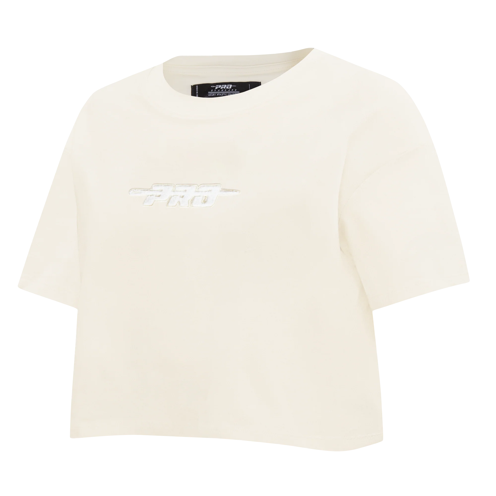 PRO STANDARD CLASSIC CHENILLE WHT LOGO WOMEN'S SJ BOXY TEE (EGGSHELL) - Image 2