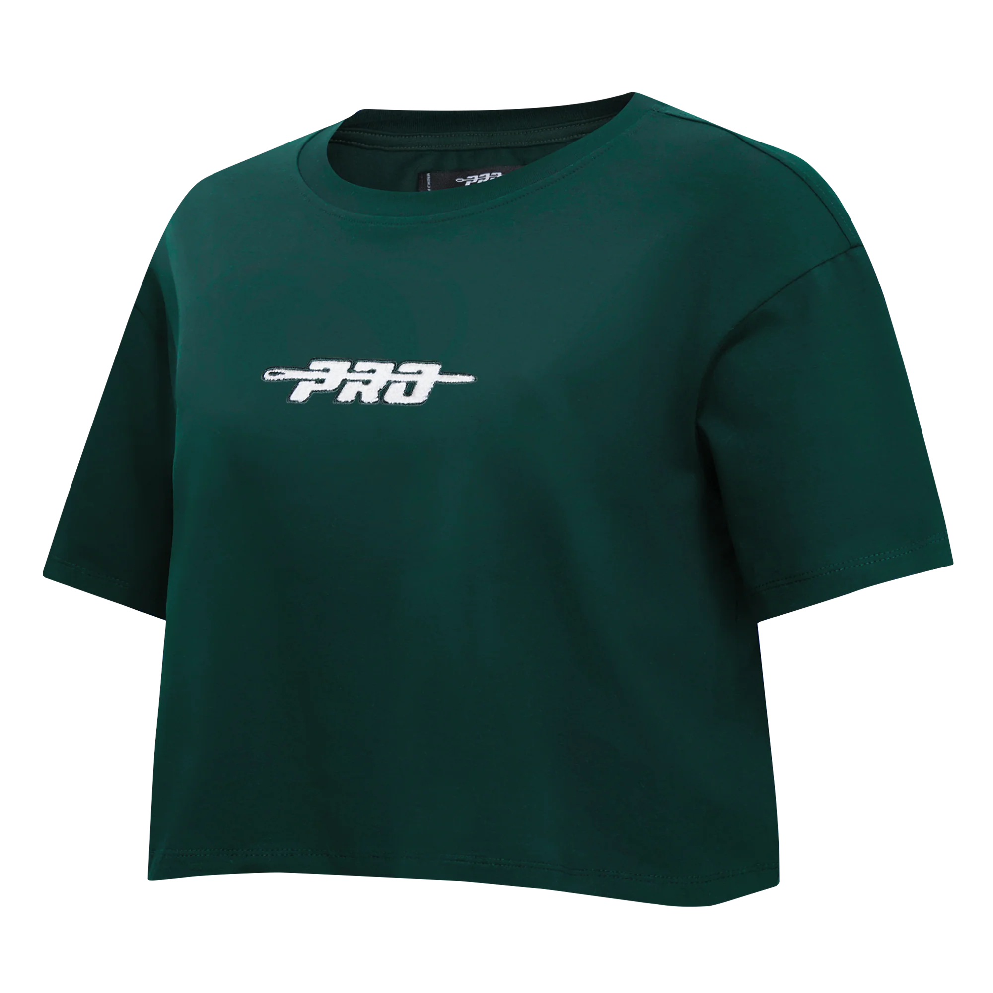 PRO STANDARD CLASSIC CHENILLE WHT LOGO WOMEN'S SJ BOXY TEE (FOREST GREEN) - Image 2