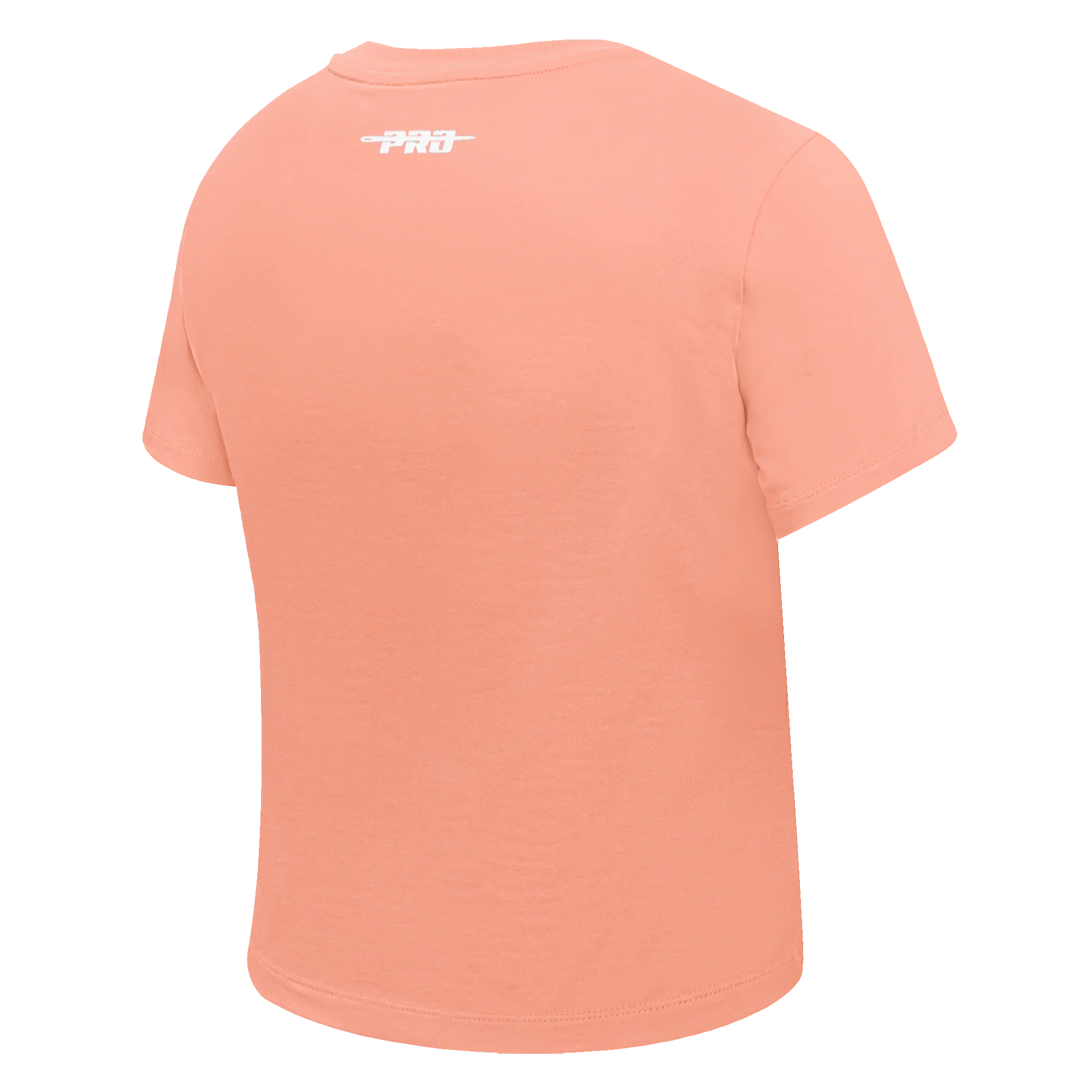 PRO STANDARD CLASSIC CHENILLE WHT LOGO WOMEN'S BABY DOLL TEE (GUAVA) - Image 4