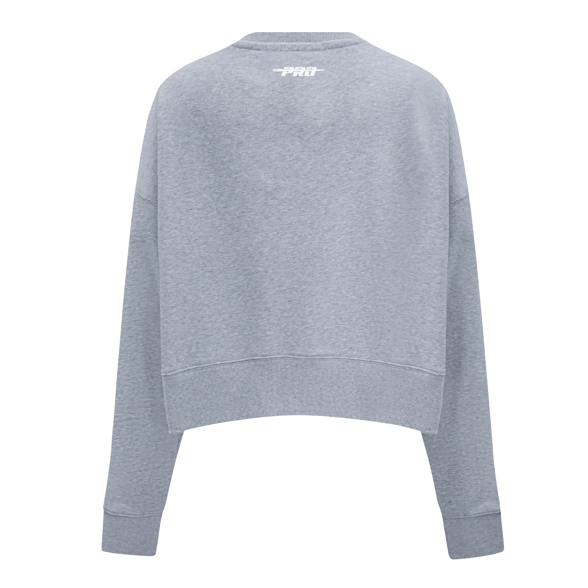 PRO STANDARD CLASSIC CHENILLE WHT LOGO WOMEN'S FLC CREWNECK (DARK HEATHER GRAY) - Image 3