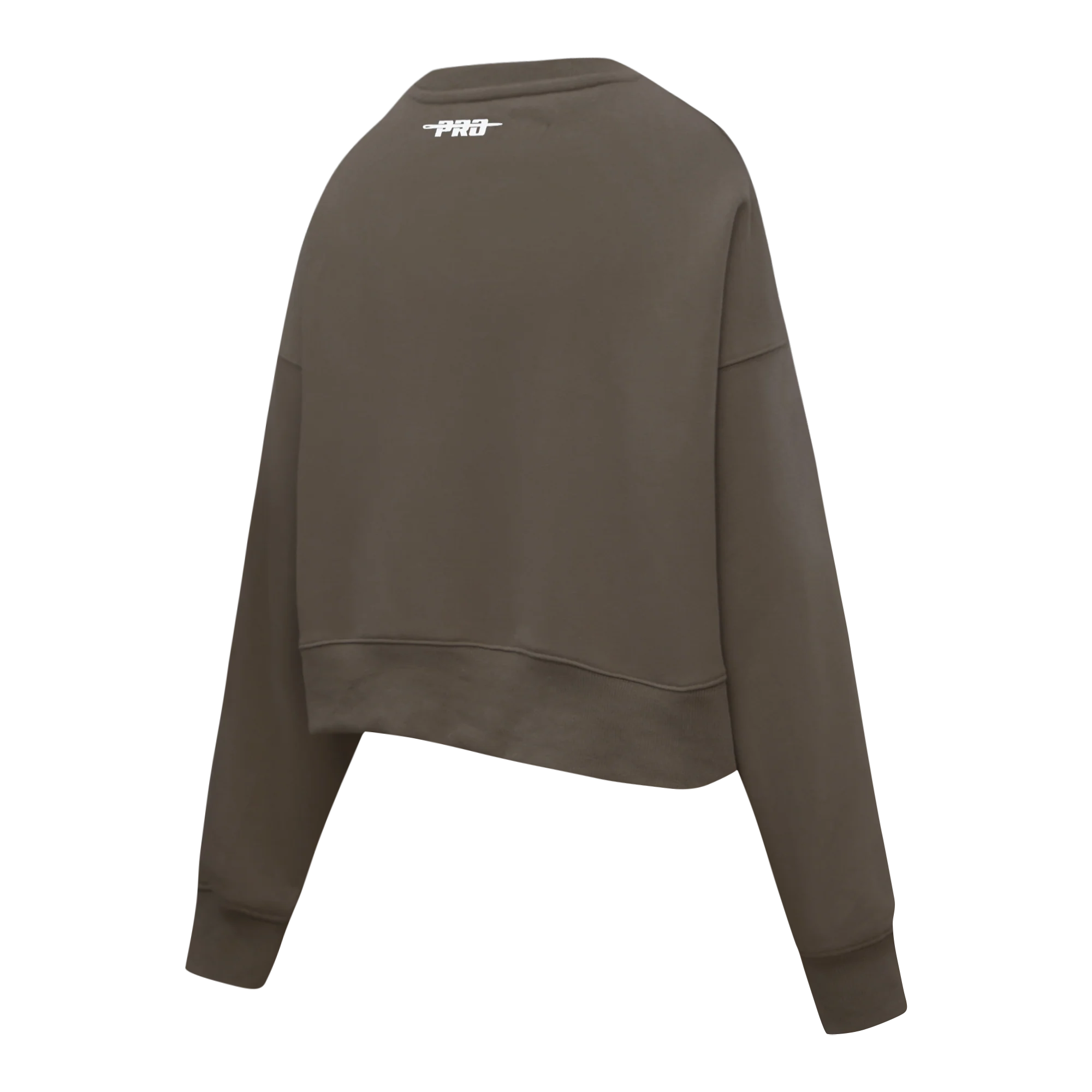 PRO STANDARD CLASSIC CHENILLE WHT LOGO WOMEN'S FLC CREWNECK (DARK TAUPE) - Image 4