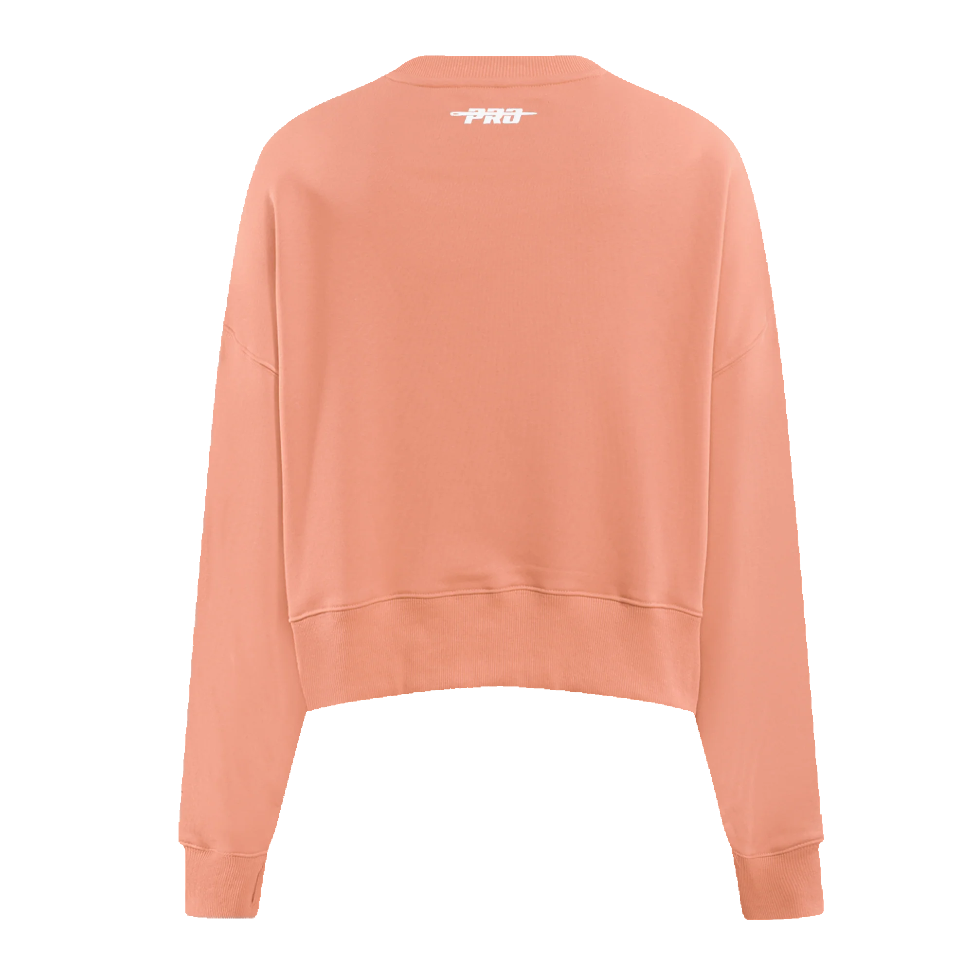 PRO STANDARD CLASSIC CHENILLE WHT LOGO WOMEN'S FLC CREWNECK (GUAVA) - Image 3