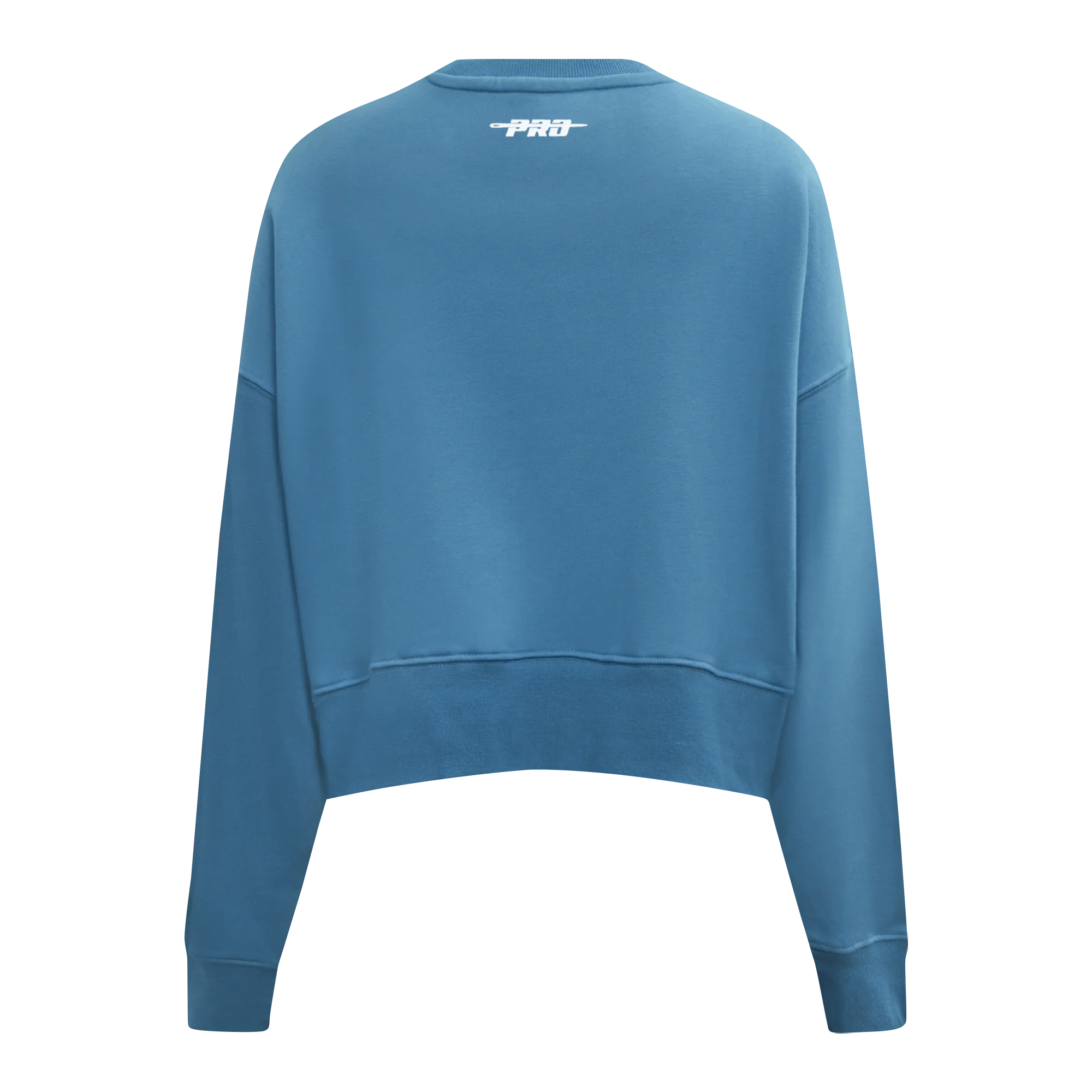PRO STANDARD CLASSIC CHENILLE WHT LOGO WOMEN'S FLC CREWNECK (STEEL BLUE) - Image 3