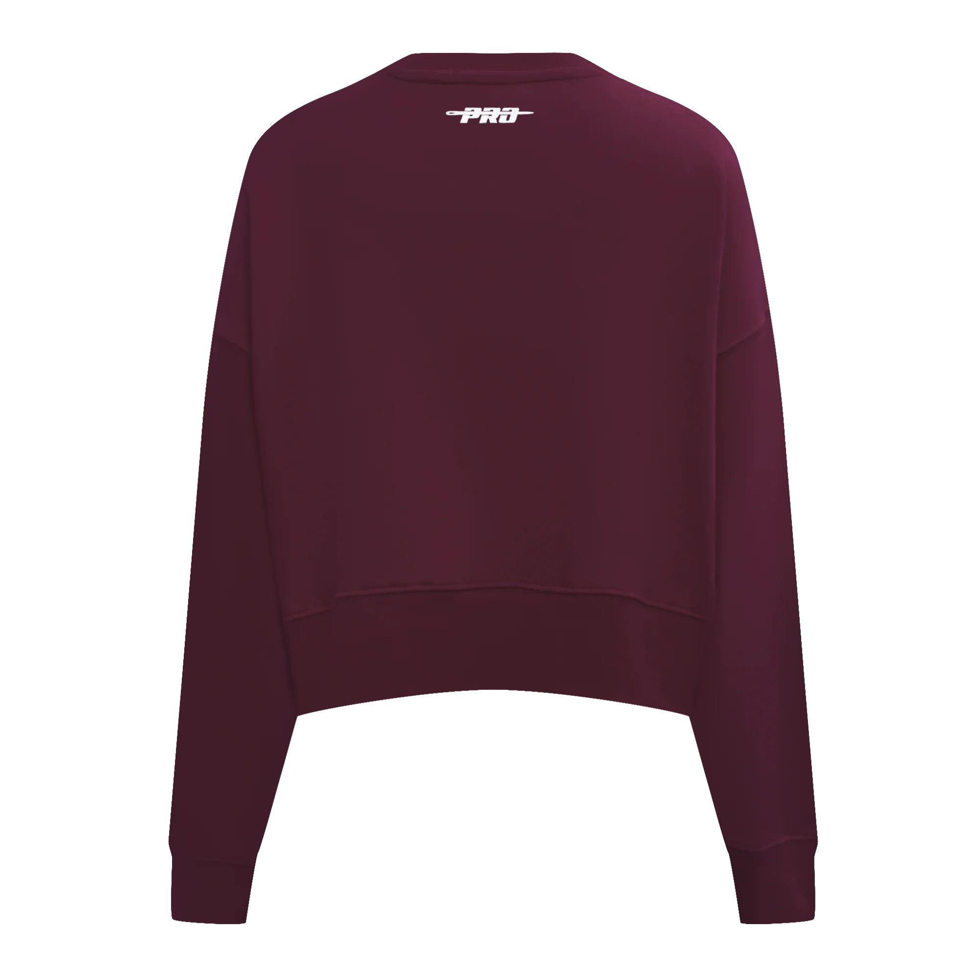 PRO STANDARD CLASSIC CHENILLE WHT LOGO WOMEN'S FLC CREWNECK (WINE) - Image 3