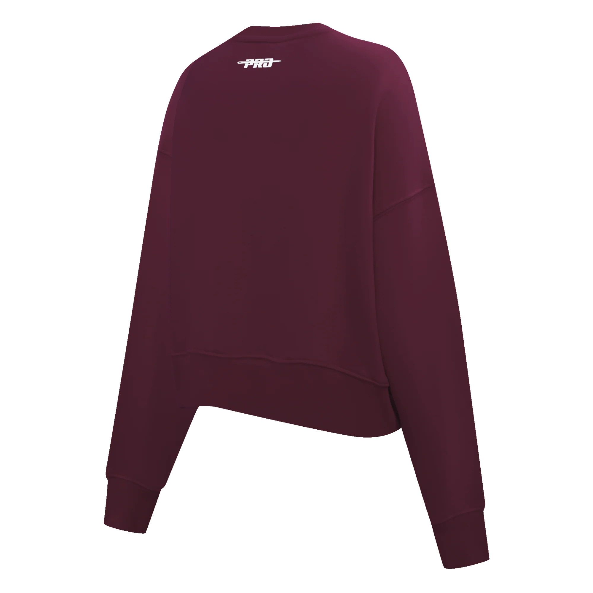 PRO STANDARD CLASSIC CHENILLE WHT LOGO WOMEN'S FLC CREWNECK (WINE) - Image 4
