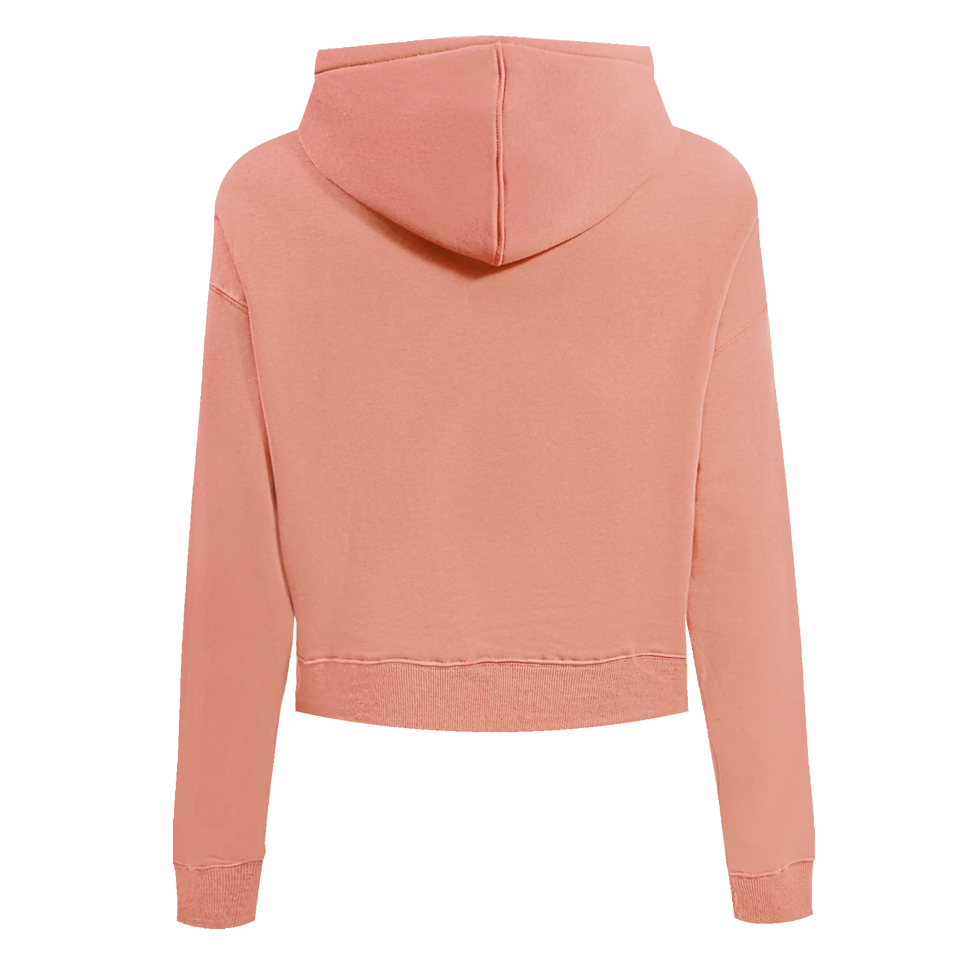 PRO STANDARD CLASSIC CHENILLE WHT LOGO WOMEN'S FLC CROPPED PO HOODIE (GUAVA) - Image 3