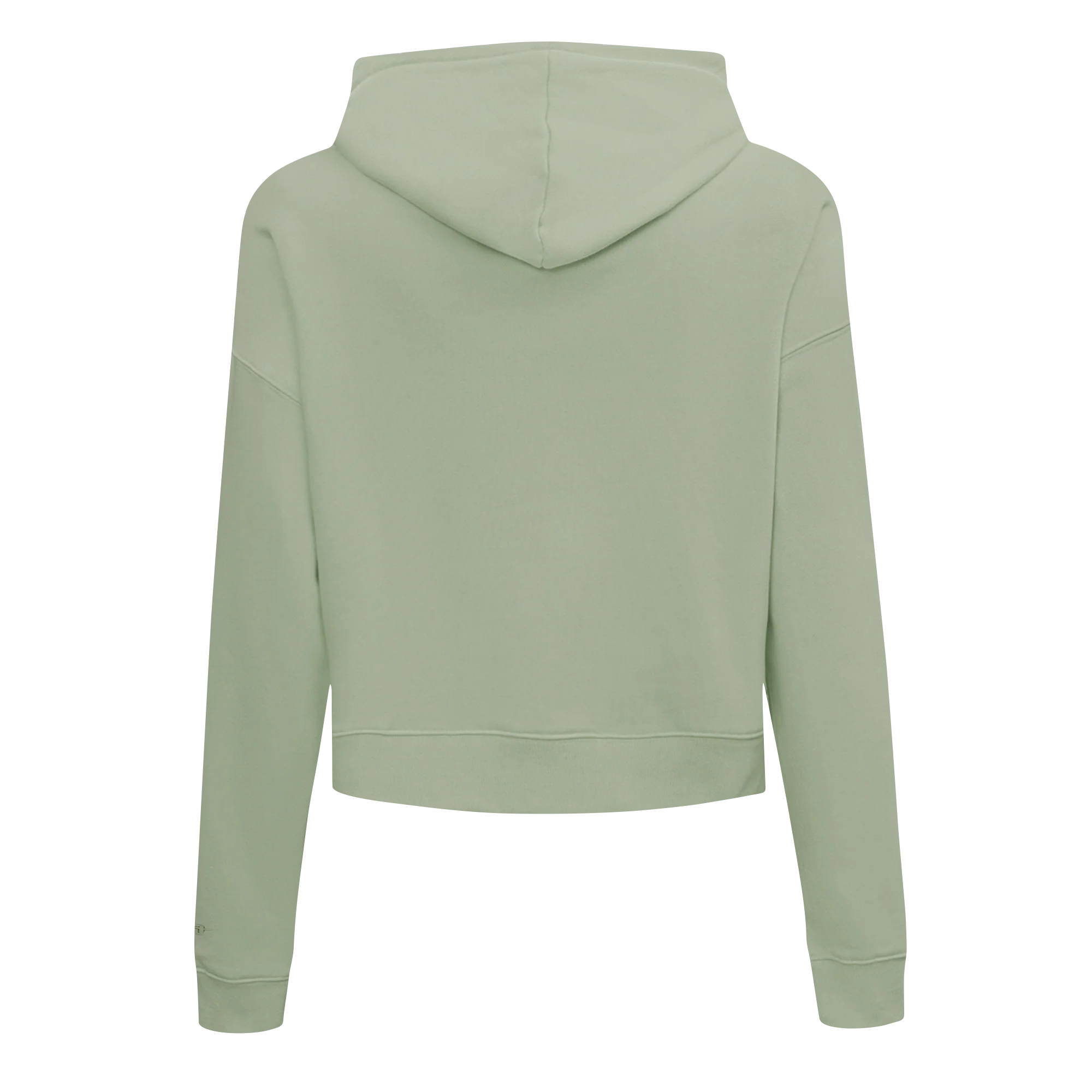 PRO STANDARD CLASSIC CHENILLE WHT LOGO WOMEN'S FLC CROPPED PO HOODIE (MOSS) - Image 3