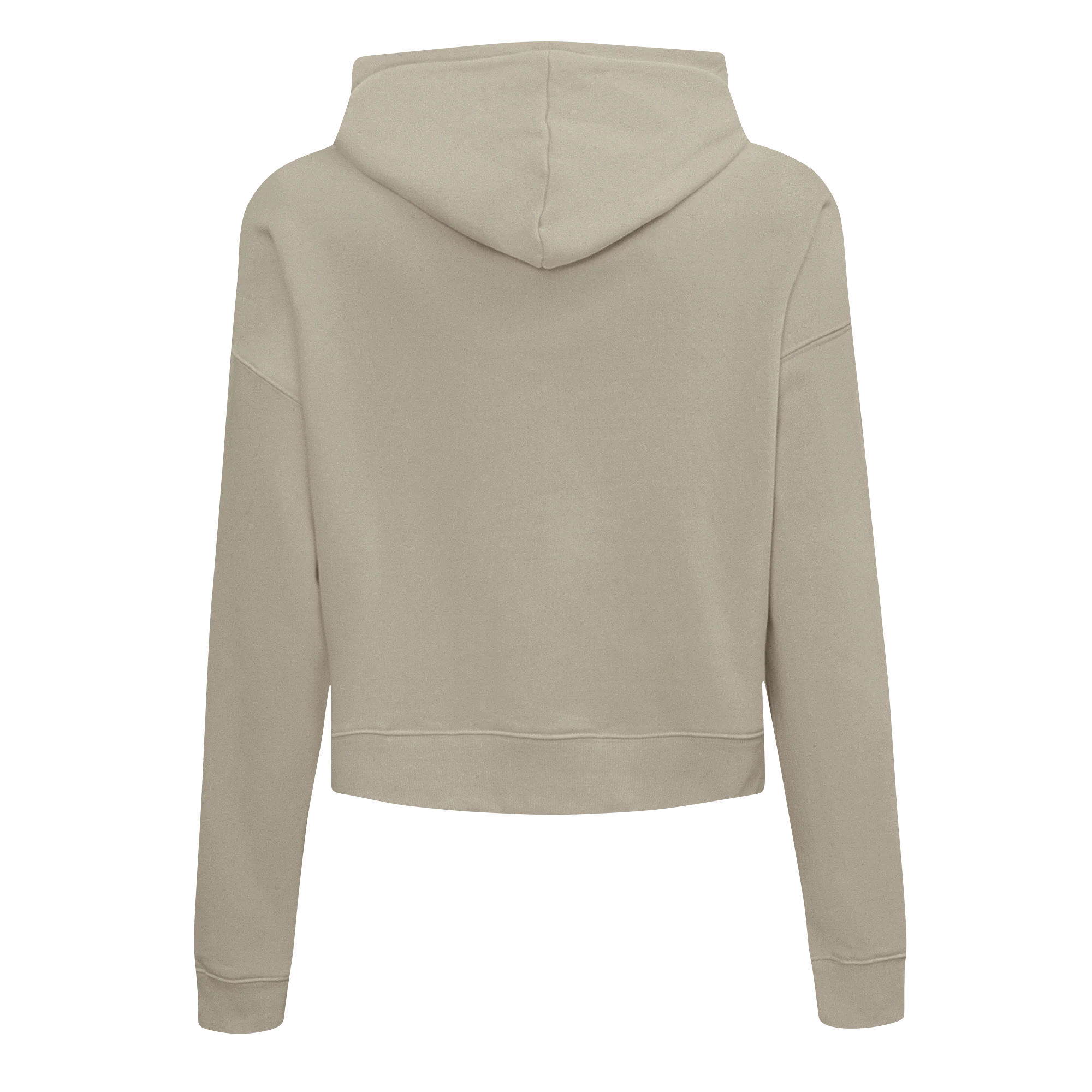 PRO STANDARD CLASSIC CHENILLE WHT LOGO WOMEN'S FLC CROPPED PO HOODIE (TAUPE) - Image 3