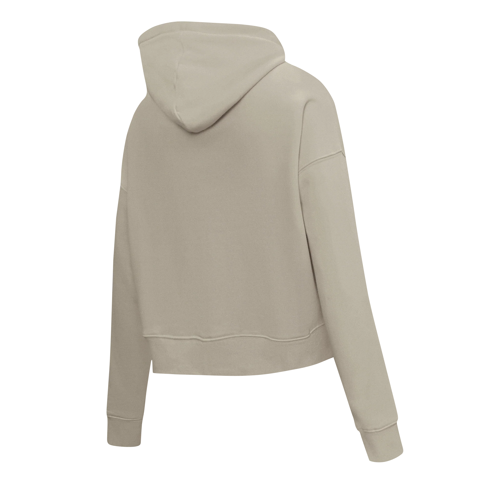 PRO STANDARD CLASSIC CHENILLE WHT LOGO WOMEN'S FLC CROPPED PO HOODIE (TAUPE) - Image 4