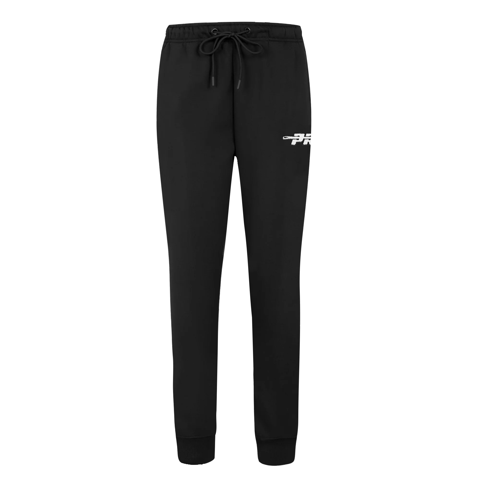 PRO STANDARD CLASSIC CHENILLE WHT LOGO WOMEN'S FLC SWEATPANT (BLACK) - Image 2