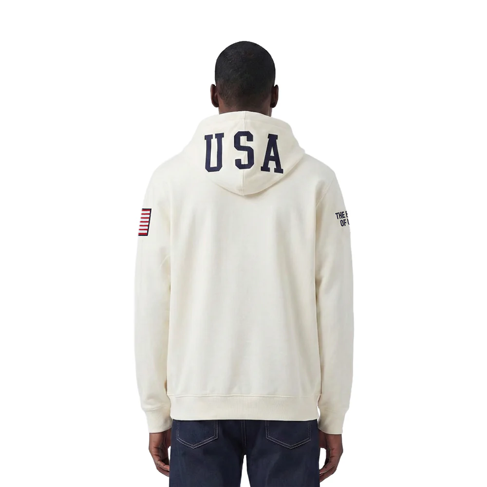 U.S. SOCCER US SOCCER MNT CLASSIC CHENILLE MEN'S PULL OVER HOODIE (EGGSHELL) - Image 2
