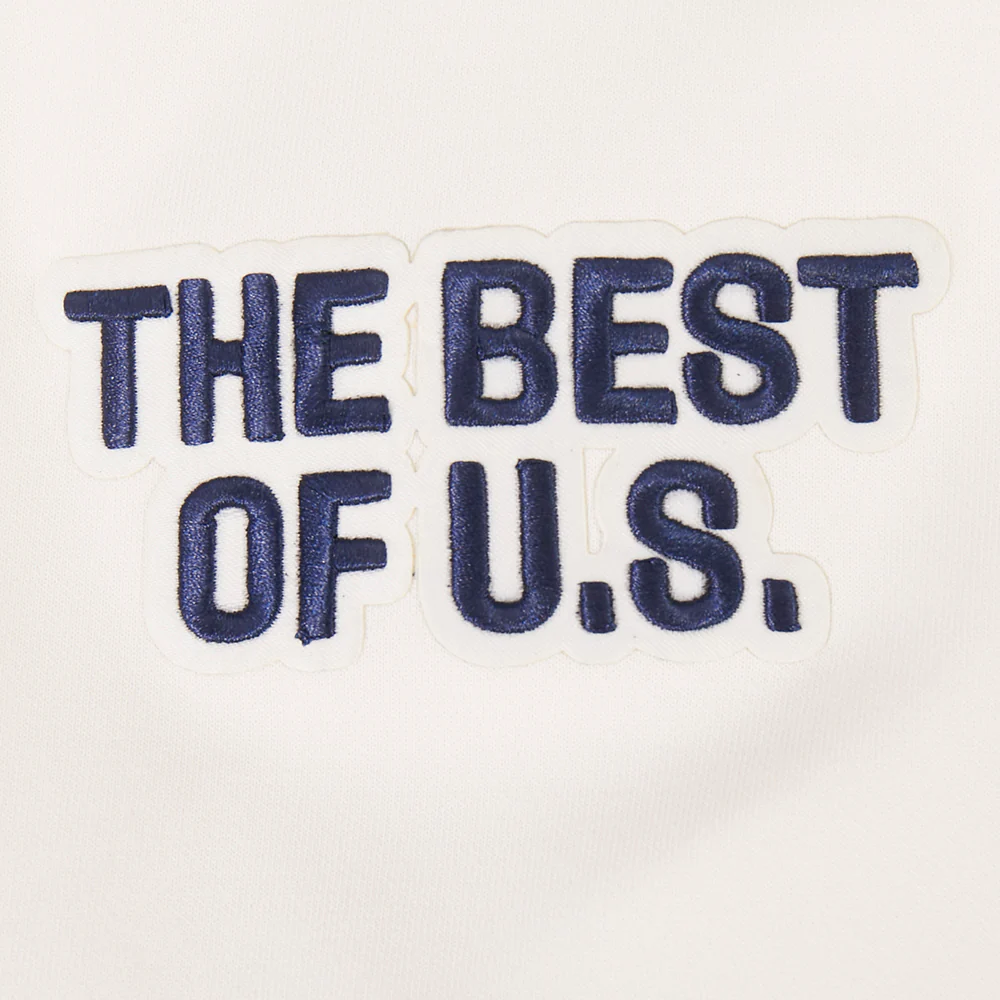 U.S. SOCCER US SOCCER MNT CLASSIC CHENILLE MEN'S PULL OVER HOODIE (EGGSHELL) - Image 8
