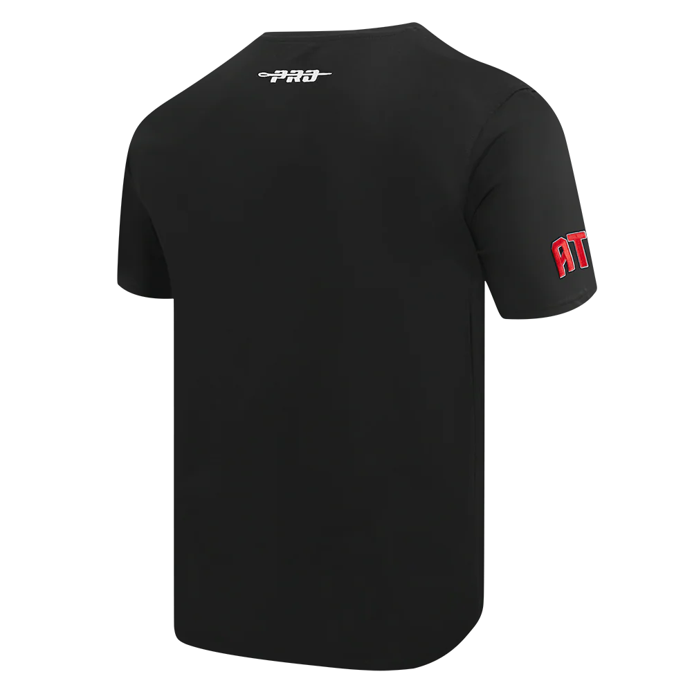 WNBA  ATLANTA DREAM CLASSIC CHENILLE MEN'S SINGLE JERSEY TEE (BLACK) - Image 4