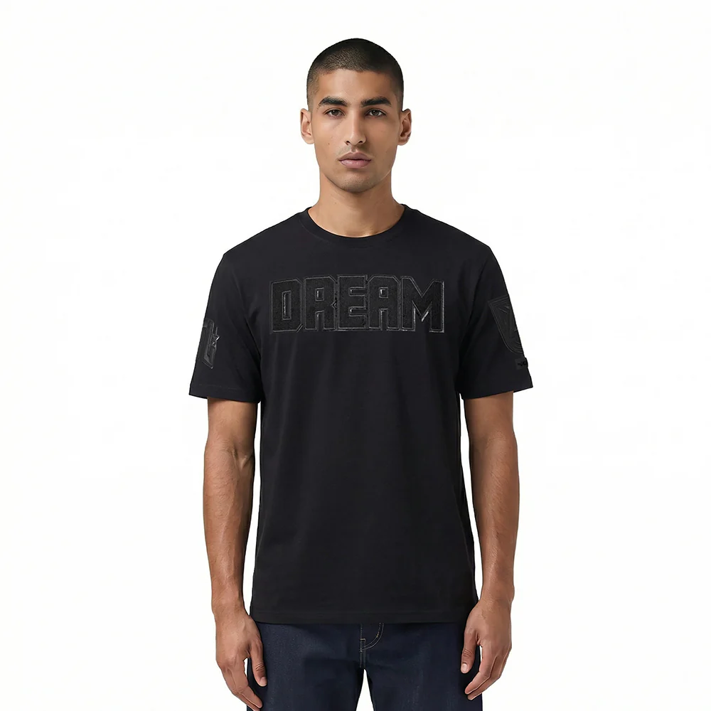 WNBA ATLANTA DREAM TRIPLE BLACK MEN'S SJ TEE (BLACK)