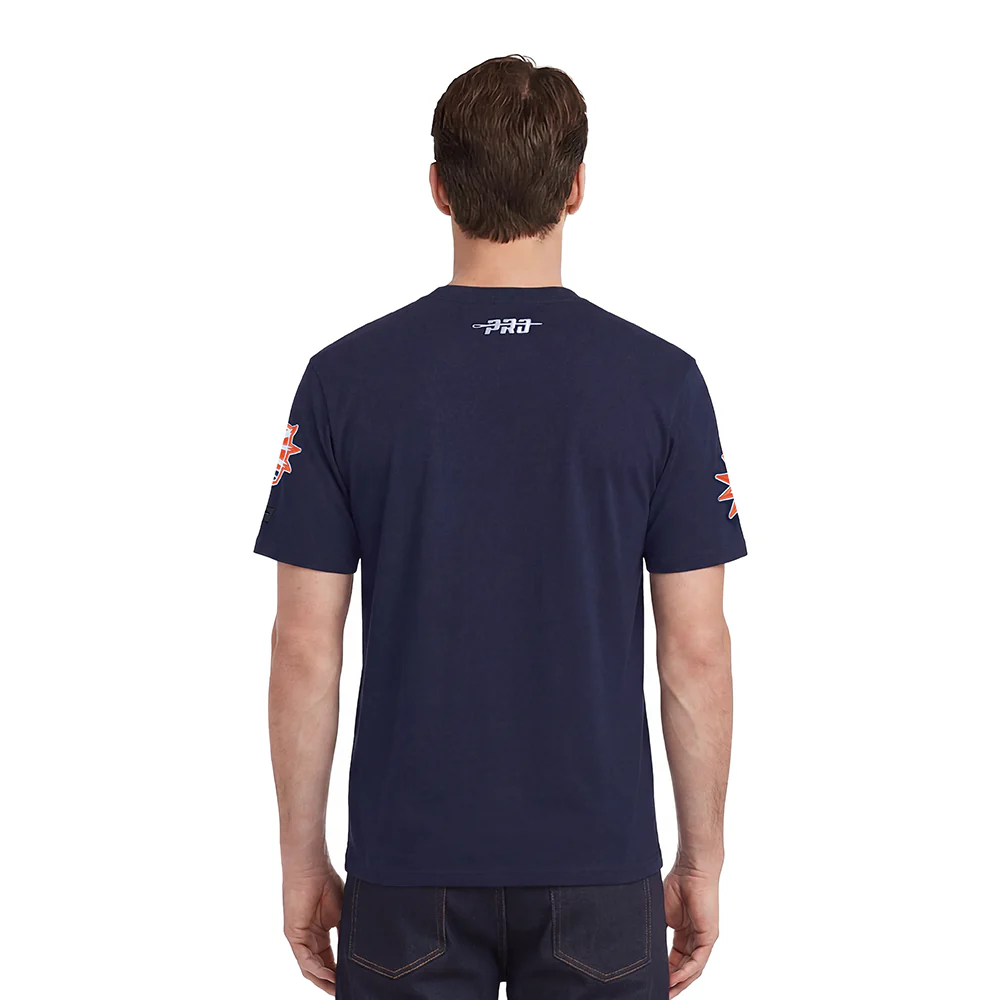 WNBA  CONNECTICUT SUN CLASSIC CHENILLE MEN'S SINGLE JERSEY TEE (MIDNIGHT NAVY) - Image 2