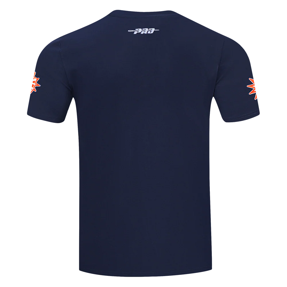 WNBA  CONNECTICUT SUN CLASSIC CHENILLE MEN'S SINGLE JERSEY TEE (MIDNIGHT NAVY) - Image 5