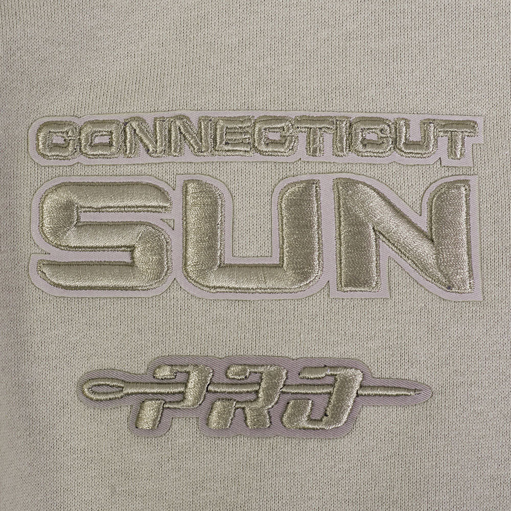 WNBA CONNECTICUT SUN NEUTRAL MEN'S DROP SHOULDER FLC CREWNECK (TAUPE) - Image 9