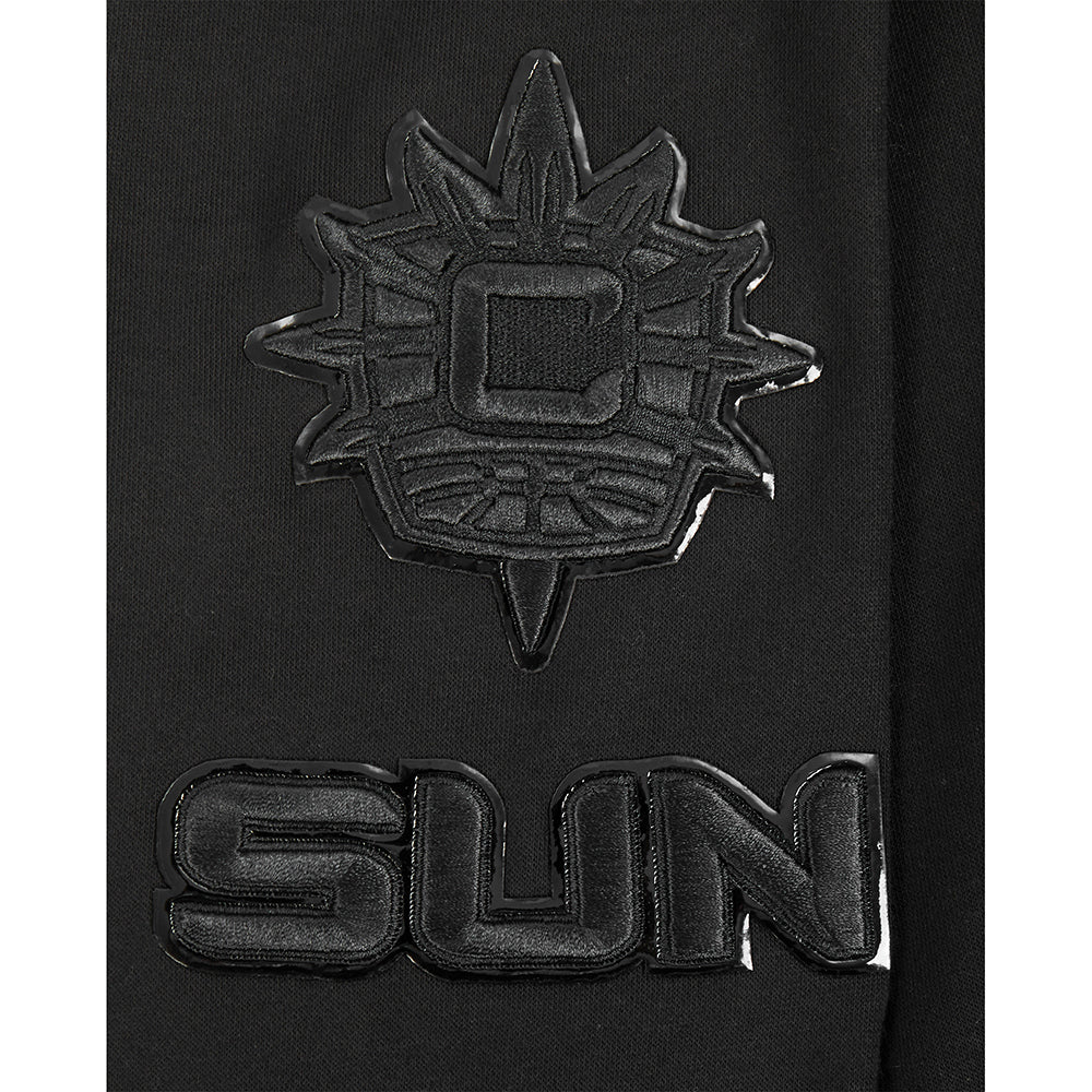 WNBA CONNECTICUT SUN TRIPLE BLACK BIG BOYS FLC FZ HOODIE (BLACK) - Image 7