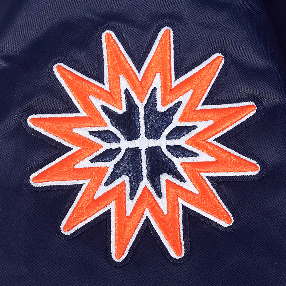 WNBA CONNECTICUT SUN JEWELS WOMEN'S SATIN JACKET (MIDNIGHT NAVY) - Image 6