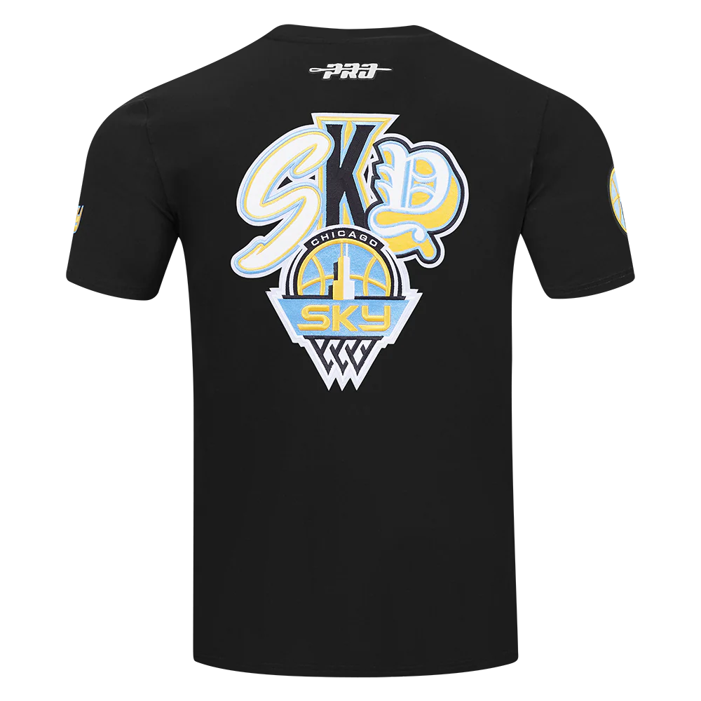 WNBA CHICAGO SKY CITY RANSOM MEN'S SINGLE JERSEY TEE (BLACK) - Image 3