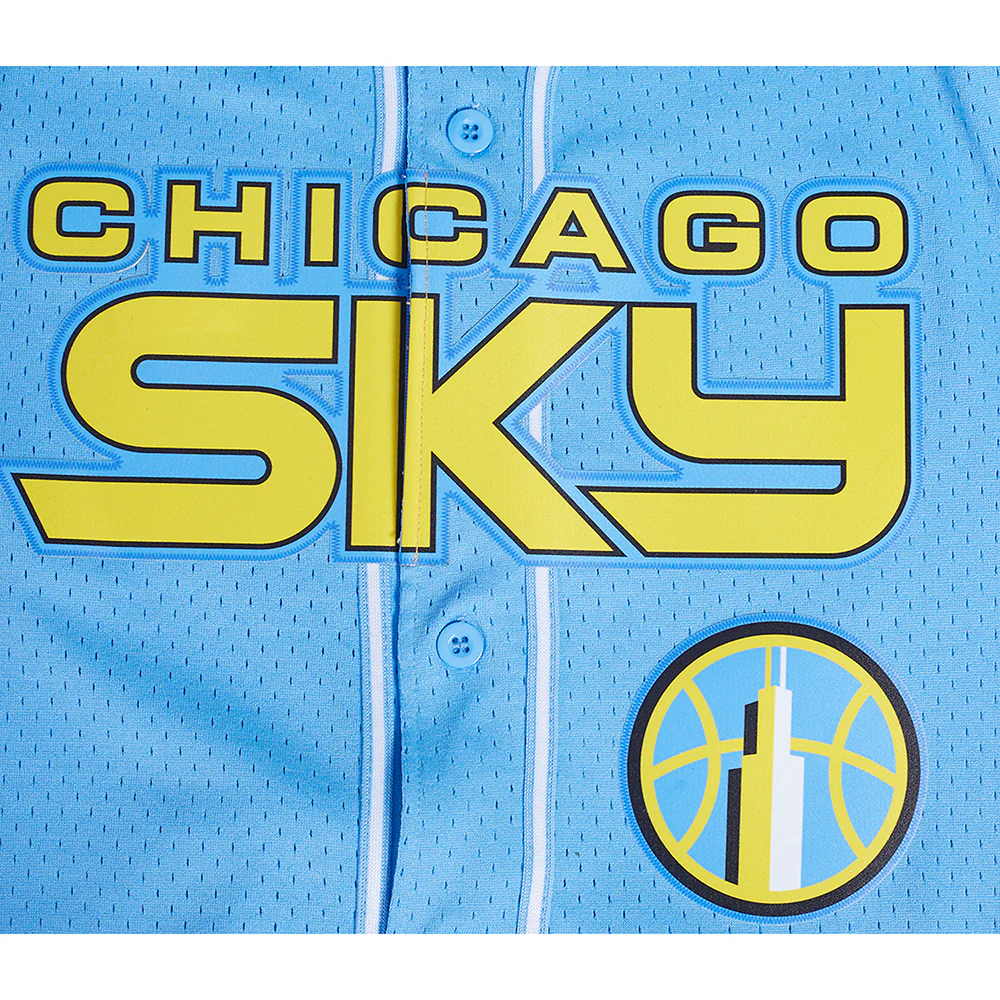 WNBA CHICAGO SKY MESH BUTTON DOWN SHIRT (UNIVERSITY BLUE) - Image 5