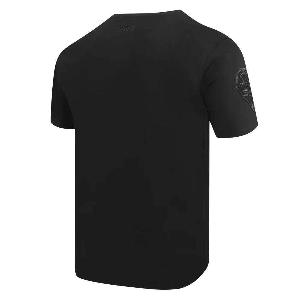 WNBA CHICAGO SKY MEN'S SINGLE JERSEY TEE (TRIPLE BLACK) - Image 6