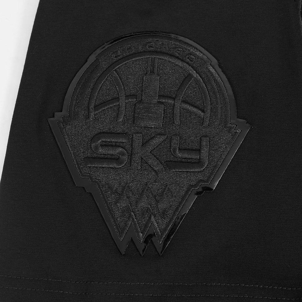 WNBA CHICAGO SKY MEN'S SINGLE JERSEY TEE (TRIPLE BLACK) - Image 7