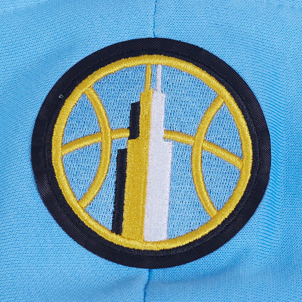 WNBA CHICAGO SKY CLASSIC CHENILLE MEN'S DOUBLE KNIT PULLOVER HOODIE (UNIVERSITY BLUE) - Image 15