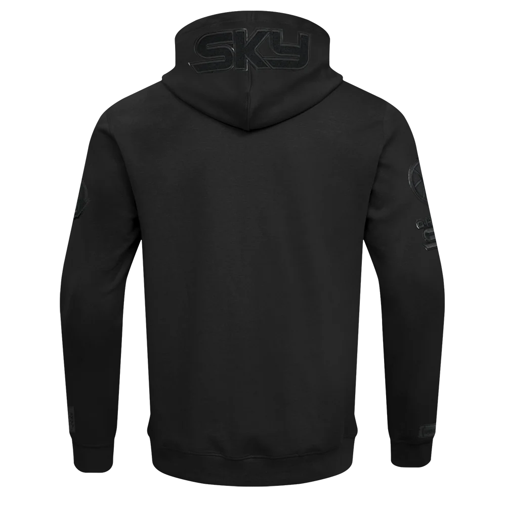 WNBA CHICAGO SKY TRIPLE BLACK MEN'S DK FZ PO HOODIE (BLACK) - Image 3