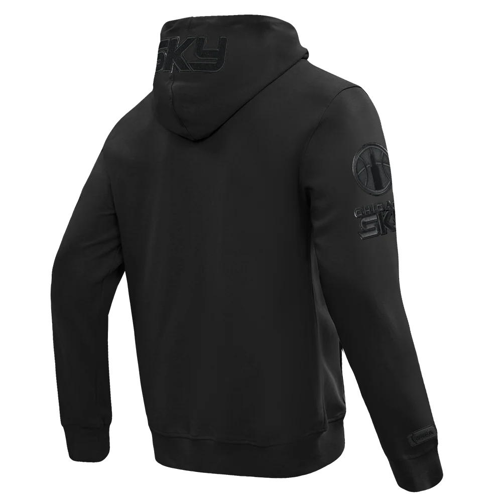 WNBA CHICAGO SKY TRIPLE BLACK MEN'S DK FZ PO HOODIE (BLACK) - Image 4