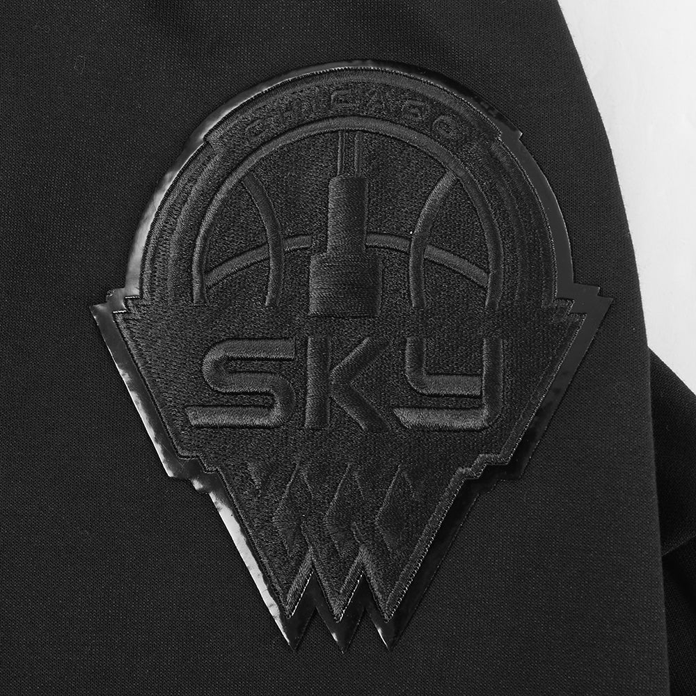 WNBA CHICAGO SKY TRIPLE BLACK MEN'S DK FZ PO HOODIE (BLACK) - Image 5