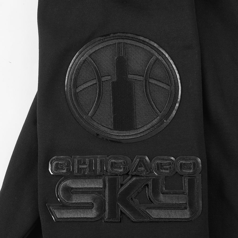 WNBA CHICAGO SKY TRIPLE BLACK MEN'S DK FZ PO HOODIE (BLACK) - Image 8