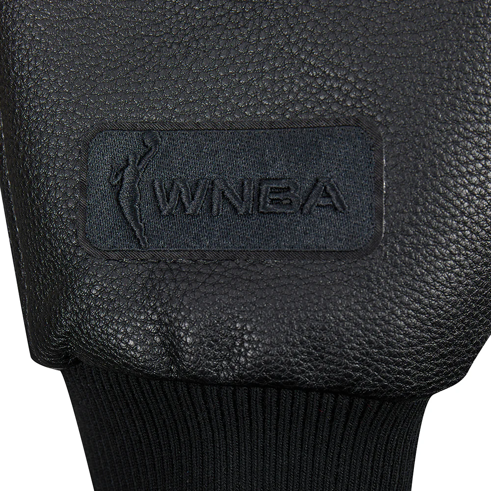 WNBA CHICAGO SKY TRIPLE BLACK MEN'S WOOL VARSITY JACKET (JET BLACK) - Image 8